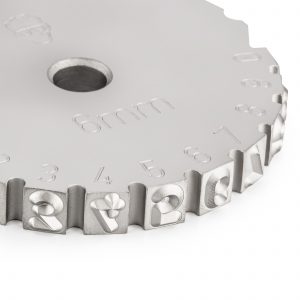 Picture with close-up of Pickardt Punching Wheel 0-9 6mm